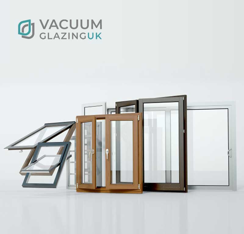 Selection of double glazed windows fitted with vacuum glazing
