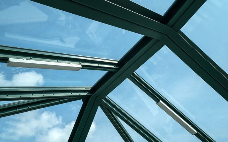 Roof Light installed with vacuum glazing