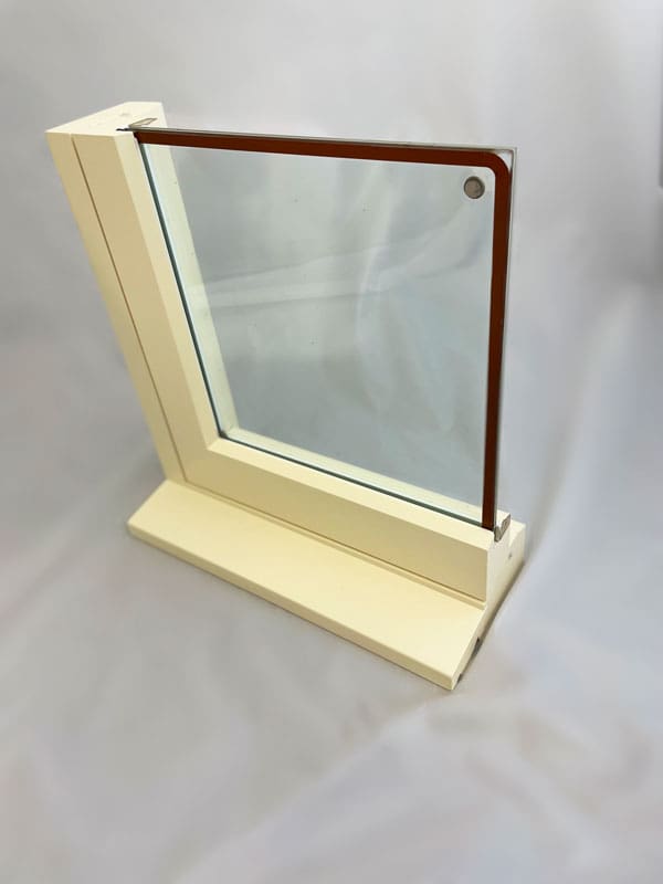 Landvac Heritage vacuum window in timber window frame