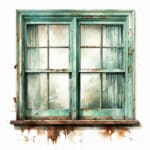 Single glazed window styled to look old to emphasise how energy inefficient they are